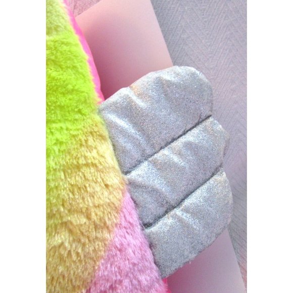 Justice Llama Unicorn Rainbow Pillow-Missing Mini Plush In Pouch 15" - Kellytoy - Picture 8 of 12